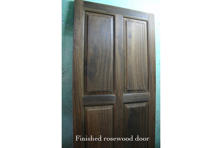 Finish rosewood door