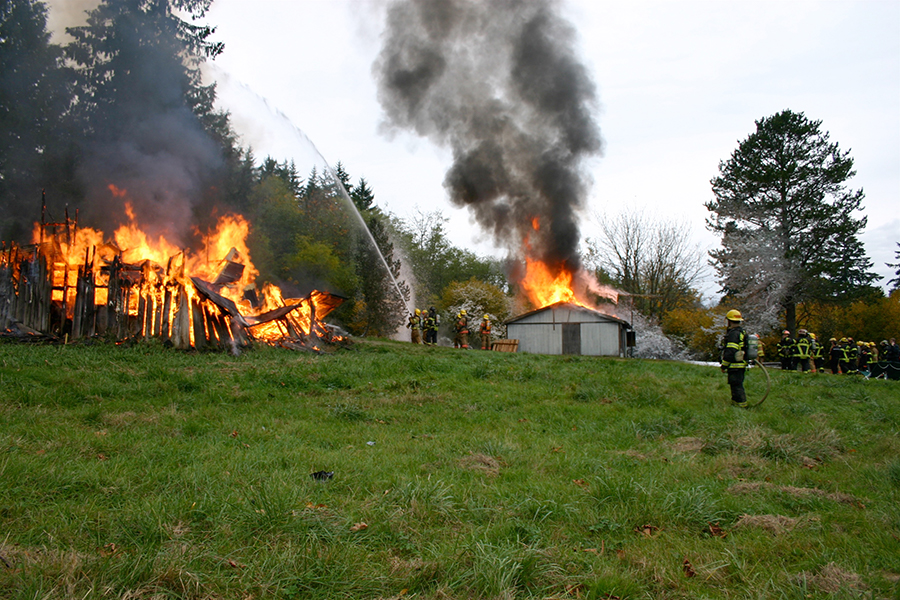 Whatcom Fire Dept. training burn