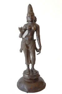 brass statue Parvati standing