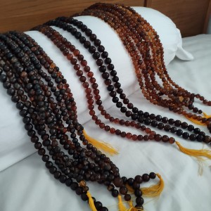amber mala beads