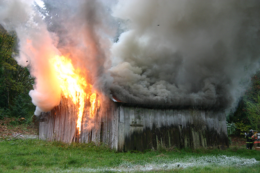 the barn fire