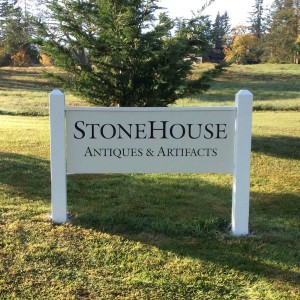 Stonehouse Artifacts shop sign