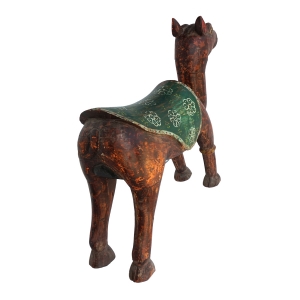 painted wooden camel
